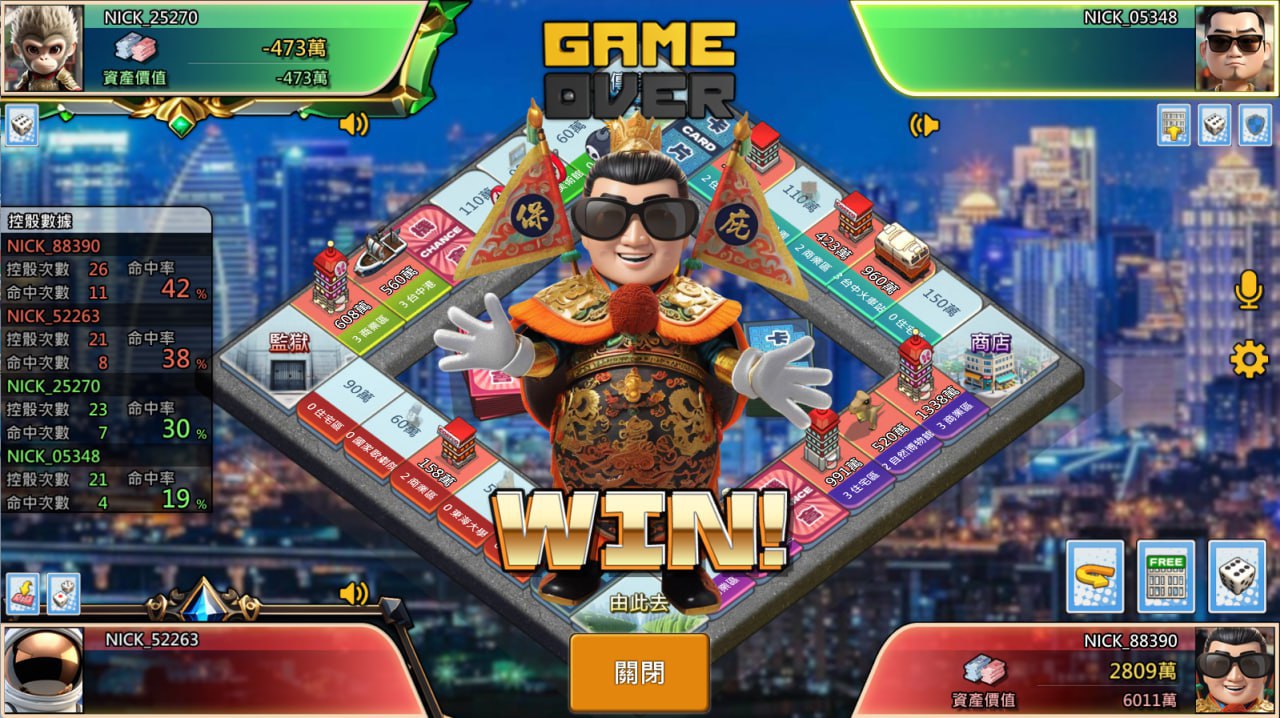 《瘋狂金大亨》是小狗 online 遊戲團隊，最新開發的一款新型經典大富翁遊戲玩法新奇，運用策略道具卡與多人對戰，創新手遊，業界難得一見。在這裡，你可以透過投資地產、擲骰前進、施放道具卡，與好友或 AI 一較高下，看誰才是真正的財富王者！遊戲開始時，玩家扮演一名懷抱致富夢的創業者，透過擲骰在棋盤上移動，購買土地、收取過路費、升級資產，還能使用各種「道具卡」干擾對手、扭轉戰局！無論是 2 人鬥智對決，還是 4 人混戰場面，場場都驚喜連連、刺激爆表！遊戲特色亮點，經典擲骰 x 地產經營：買地、收租、升級、蓋地標，重現你熟悉的大富翁世界！超多道具卡系統：冰凍對手、強制轉向、資產交換…每張卡都是翻盤關鍵！支援 AI 對戰：單人也能輕鬆玩，磨練技巧不寂寞。2 人／4 人對戰模式：邀請朋友一起開戰，或挑戰 AI 四人混戰，刺激度升級！多樣致富路線：買地、投資、靠運氣、靠道具，每條路都能成為大亨！ 瘋狂金大亨：超嗨大富翁對戰遊戲！運氣、策略與道具卡的巔峰對決2適合這喜歡大富翁類型遊戲、地產投資題材的玩家，愛動腦又享受扭轉局勢快感的玩家，想要跟好友一起鬥智鬥運的休閒娛樂者，《瘋狂金大亨》這款娛樂策略型遊戲，讓你輕鬆上手、越玩越上癮！內建教學模式、新手場與道具說明，立即開局成為財富之王！準備好擲出你的幸運骰子、翻轉命運了嗎？快來挑戰《瘋狂金大亨》，與好友一起體驗策略＋運氣的超爽快對戰遊戲！